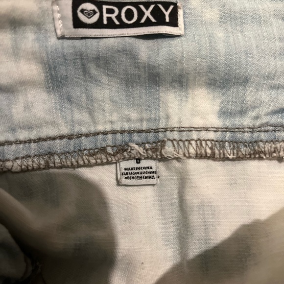 Roxy Sky Blue Acid Wash Skirt - Picture 10 of 13